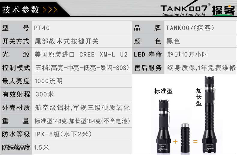 手電PT10，為戰(zhàn)術而生